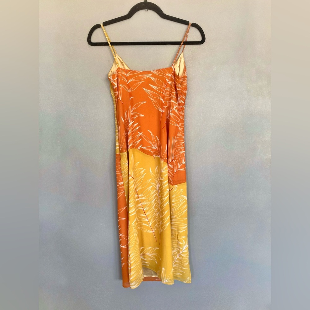 Camila Coelho Vivienne Midi Dress in Yellow & Orange - Picture 3 of 11
